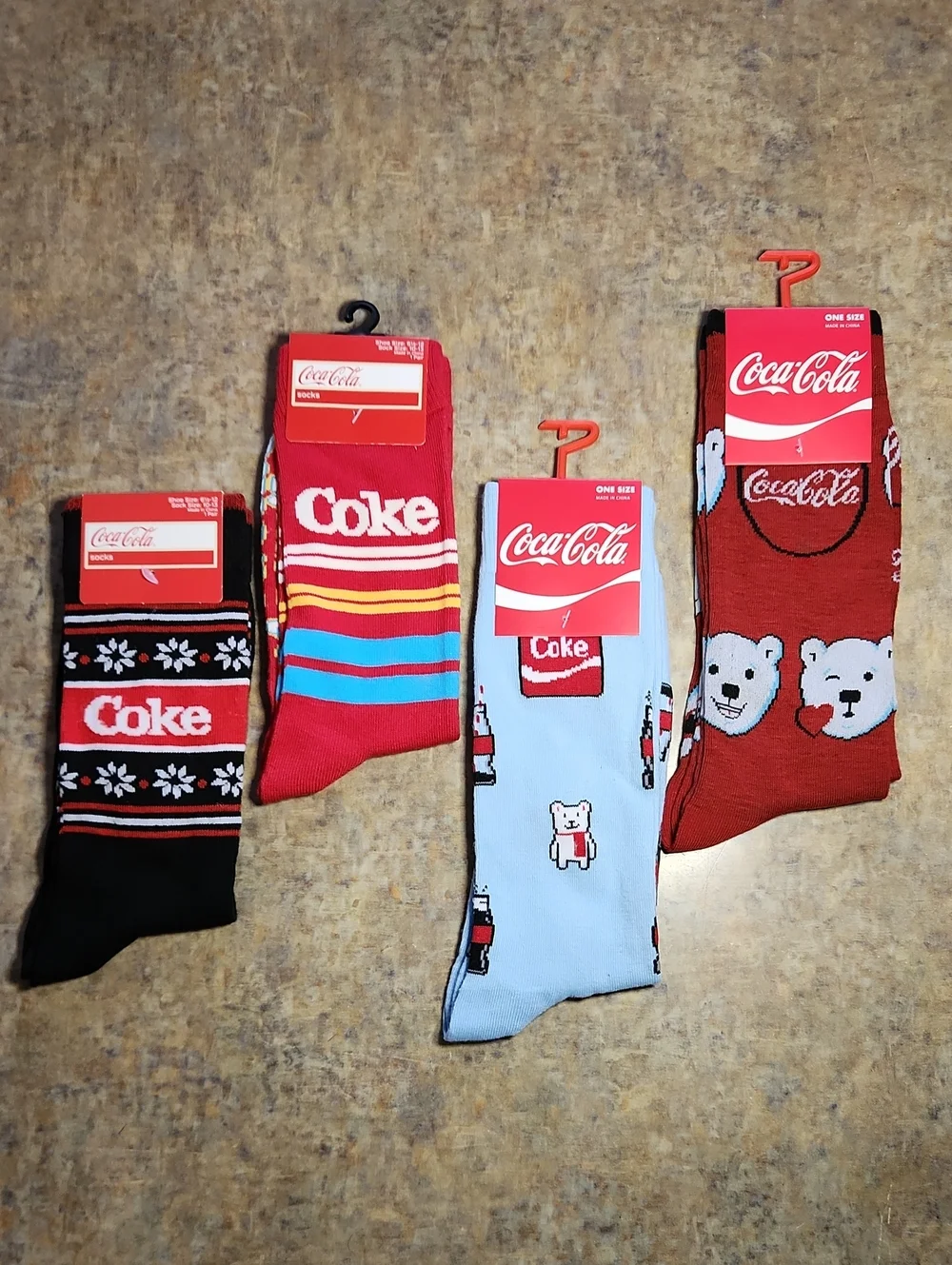 4 Coca cola Socks